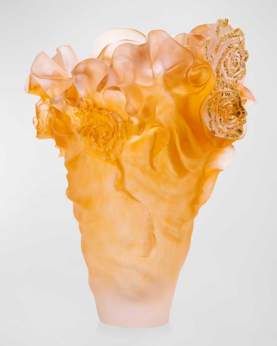 Rose Royale Gold Leaf Vase